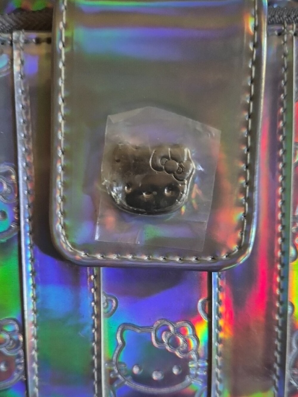 EUC Rare Hello Kitty X Loungefly Iridescent Satchel and Wallet - Picture 3 of 9